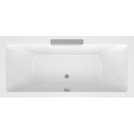 CASCATA Baignoire Rectangulaire 185x85x45cm, Bec Cascade Inox (1/4)