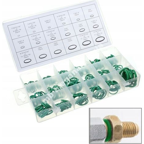 Juntas tóricas para aire acondicionado, sellos de goma, protectores, 420 piezas. (1/5)