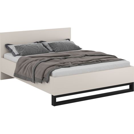 Letto matrimoniale con base Eden cashmere 180x200cm (1/5)