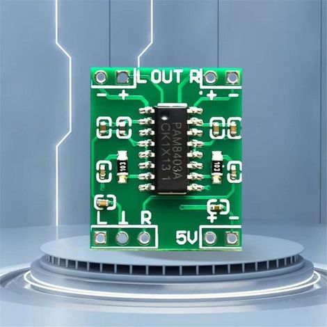 Carte Amplificateur Puissance Numérique PAM8403 - 2 X 3 W - Alimentation 5 V CC - Pour Haut-Parleurs 4 À 8 Ohms - Lot De 20 (1/5)