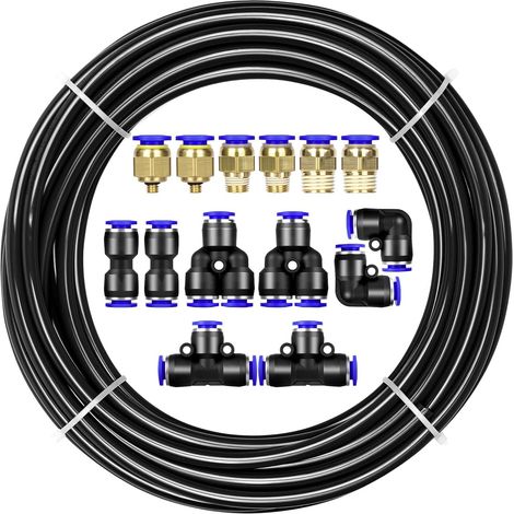 10m Polyurethane Air Hose Tube, 8mm OD x 5mm ID, Black (1/5)