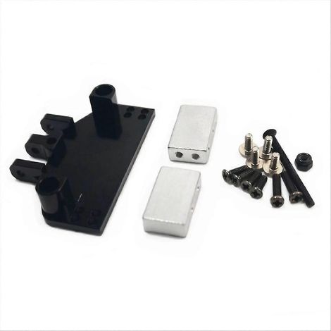 Support de biellettes de direction avant noir pour servo MN86/MN128 (1/5)