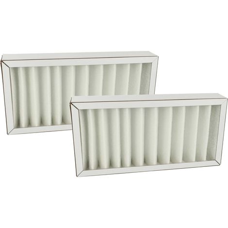 vhbw 2x Luftfilter G4 Ersatz für Pluggit ARFG4F7-150 für Lüfter, Badlüfter, Ventilator, Lüftungsgerät - Weiß