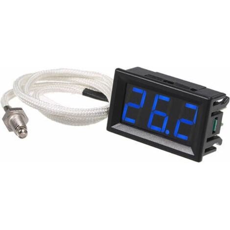 Thermomètre numérique -30 à 800°C, écran à rétroéclairage bleu, mesure de température précise, sonde de haute qualité, usage industriel et domestique (1/4)