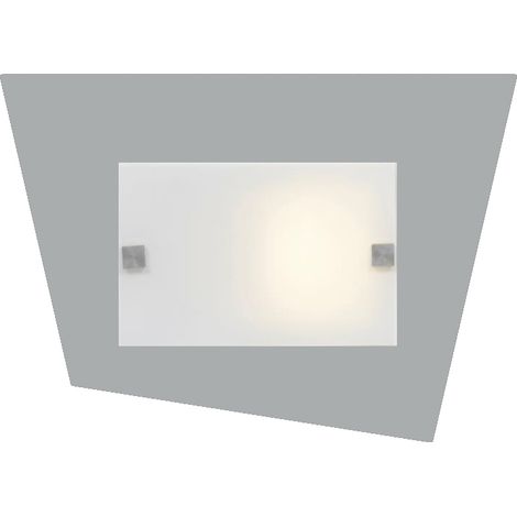 LUMICOM SKINNY Applique, 1X E27, max 42W, metallo/vetro, grigio, L35x20cm