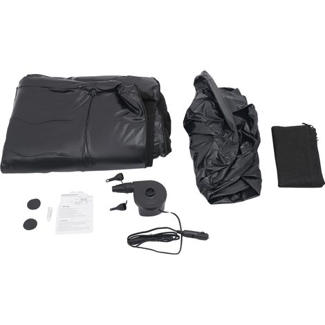 Matelas Gonflable, Pompe à Air Électrique, Capacité de Charge de 300kg, noir (1/2)