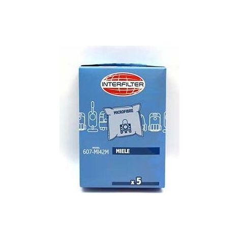 SACS ASPIRATEUR 607-MI42M (X5) 35601422 Interfilter (1/2)