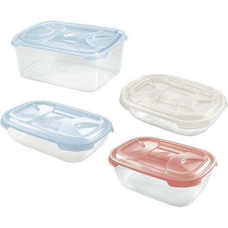 CONTENITORE RETTANGOLARE IN PLASTICA 'FRIGO BOX' lt2 cm 26,4 x 18,5 x h 7,2 acqua