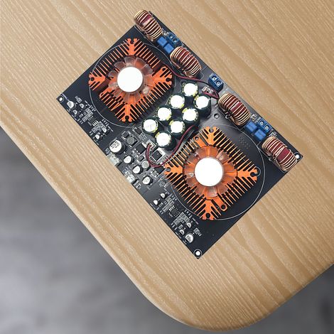 YJ-TPA3255 Dual-Core-Hochleistungs-Digitalverstärkerplatine der Klasse D, luftgekühlt, 600 W + 600 W (1/5)