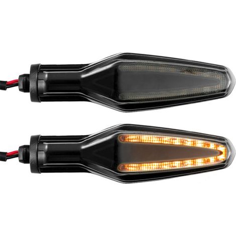 Clignotant LED modifié pour moto, 12 V, compatible avec les clignotants BMW R1250GS/ADV S1000R S1000XR, boîtier transparent (1/5)