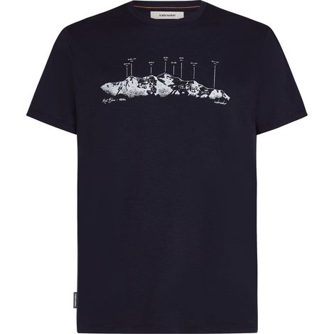 T-shirt da uomo Icebreaker 150 TECH LITE blu navy IB0A57BU401 taglia XL