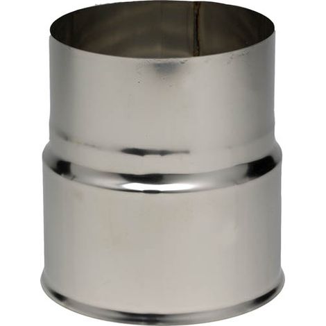 TEN – Réduction inox 304 femelle x mâle Ø153/125 – Raccord fumisterie pour gaz, fuel, bois et charbon – Usage professionnel