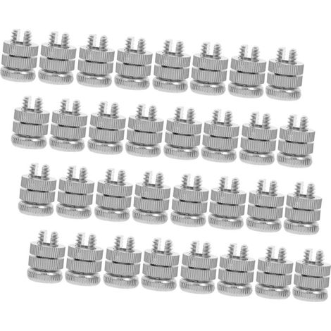 Connecteurs à Boulon Fendu Protection Sécurisée et Installation Facile Lot de 32 en Alliage D'aluminium pour Clôture Électrique pour Ferme et Jardin (1/5)