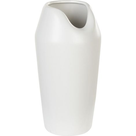 Jarrón decorativo de gres blanco 33 cm mesa glamour accesorio Apamea (1/5)