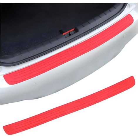 Protection de pare-chocs arrière pour voiture, protection universelle en caoutchouc rouge anti-rayures et antidérapante pour hayon, compatible avec la plupart des voitures, accessoires extérieurs pour (1/5)