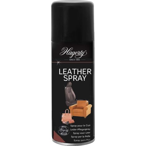 Hagerty Leather Spray 200 ml I Spray efficiente per la protezione, la pulizia e la cura della pelle I Detergente per pelle di mobili borse cinture giacche accessori sedili auto moto abbigliamento ecc (1/5)