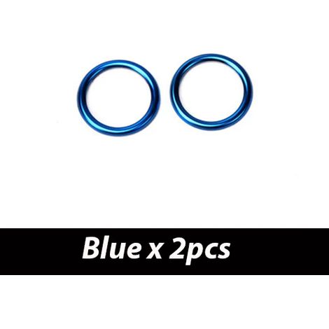 (BLEU) Ajustement parfait. Convient aux Corolla S et LE. Convient aux Corolla Hybrides 2014-2018. Anneau autocollant en acier inoxydable pour cache-haut-parleur autoradio. (1/5)