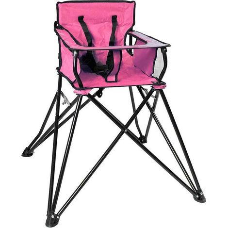 SEGGIOLONE SEDIOLONE BAMBINO BIMBI PIEGHEVOLE CAMPEGGIO ROSA 79cm 546ds