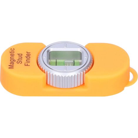 Détecteur de montants magnétique portable avec niveau à bulle pour clous et vis en acier (orange) (1/5)