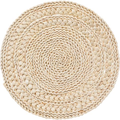 Tischset aus Flechtwerk SOLEYA, Ø 38 cm (1/2)
