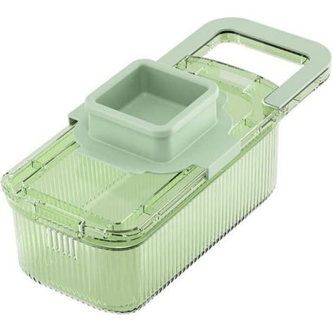 Hachoir À Légumes - Râpe Manuelle Multifonctionnelle Avec Récipient Transparent - Pour Cuisine Domestique - 1 Pièce (1/4)