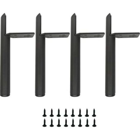 Schwarze Metall-Möbelbeine (13 cm), Tischbeine aus Metall, Tragkraft bis zu 800 kg, geeignet für Sofas, Couchtische, TV-Möbel, Betten und andere Möbel. (1/5)