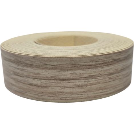 1x Bande de Chant Thermocollant 21mm x 5m Epaisseur 0,50mm Mélaminé Facile à Appliquer Bricolage Étagère Meuble Panneau Bois Durable, Châtaignier Sable Kentucky (1/3)