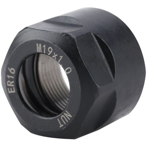 QORVA- Écrou de serrage pour mandrin de fraisage CNC ER16 A&M type M191.0 noir