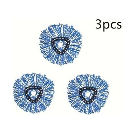 Green Mobility-Lot de 3 têtes de balai en microfibre compatibles avec les balais rotatifs OCedar, faciles à essorer, très absorbantes et lavables. (1/4)