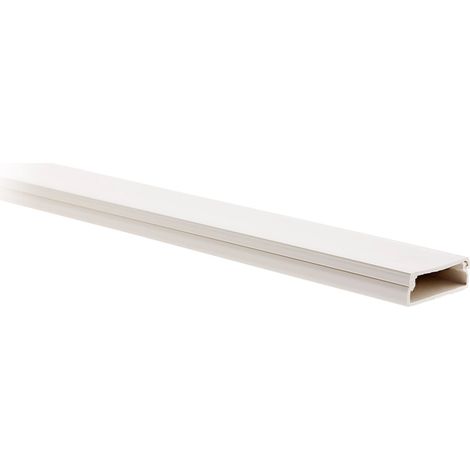Moulure (blanc 9016) 30x10mm Blanc Longueur 2 Mètres (1/3)