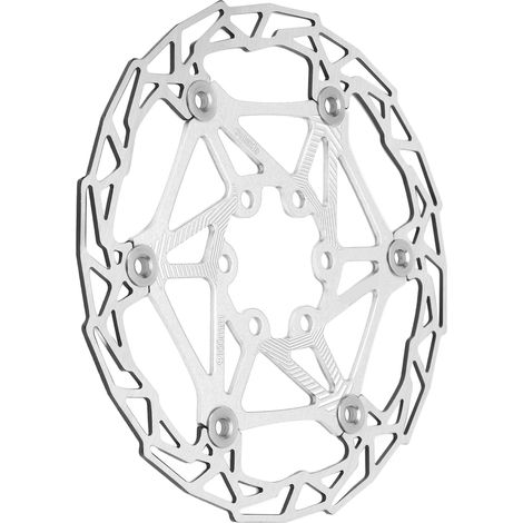 Disque de frein flottant 160mm pour vélo VTT, rotor de frein à 6 trous, couleur argent (1/5)