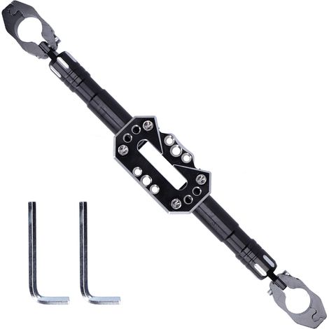 Barre de renfort de guidon moto 22mm 7/8 pouce, barre transversale d'équilibre multifonction, tige d'extension renforcée (1/5)