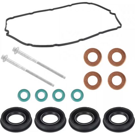 Joint D'Injection - Kit De Joints Pour Injecteurs Et Couvercle De Culasse - Compatible Ford Transit MK7 2.2/2.4/3.2 TDCI Citroen Relay Peugeot Boxer Land Rover 2.4 - 15 Pièces (1/5)