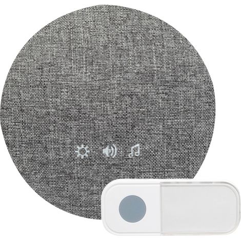 Kit carillon sans fil rond à piles + bouton, portée de détection 300m, 36 mélodies,  garantie 5 ans - Tibelec (1/5)