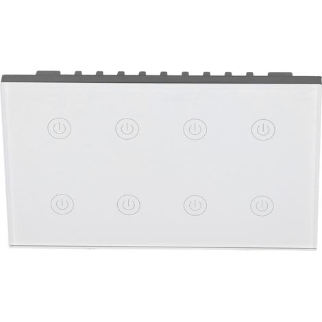 8-Tasten-WLAN-Smart-Touch-Wandschalter, kompatibel mit Google Home, AC100-240V (1/5)