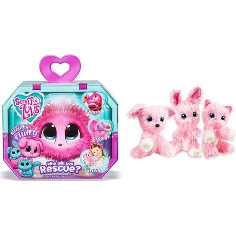 Scruff-a-Luvs Pet Scruffs Pink -Mystery Plush Toy,Wash to Reveal 1 Pcs Rescue Pets: Kitty , Cat Stuffed Animals Toys (1/5)
