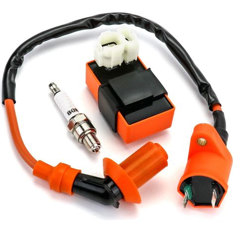 Bobine Allumage de Moteur, Système d'Allumage de Bougie pour Scooter ATV Moto GY6 50CC 125CC 150CC (1/5)