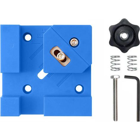 Multifonctions à 90 degrés adaptées pour la menuiserie en bois et l'installation de fixations d'ébénisterie, assemblage de meubles(Bleu) (1/5)