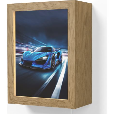WALL LIGHT Car - Blue - Boys - Child 15x20 cm (1/5)