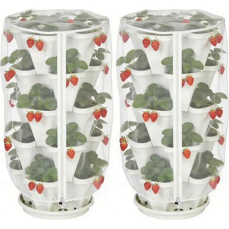 Filet anti-insectes 62 mailles à zip et cordon coulissant pour légumes, housse de protection pour plantes, Composition : 50 × 100 cm, Couleur : transparent (1/5)