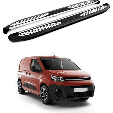 TURTLE kompatibel mit Citroen Berlingo 2019-2025 / Lange Version Trittbrett Plus Schwarz (1/4)