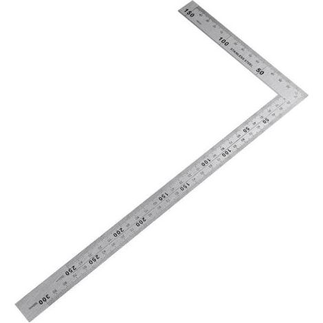 Winkelmesser, Zimmermannswinkel, Zimmermannswinkel aus Edelstahl, 150 × 300 mm Winkelmesser, 90°-Winkelmesser aus Edelstahl für Zimmerleute, Ingenieure, Handwerker und Dachdecker (1/5)