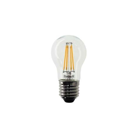 LAMPADA FILO LED SFERA ZAFIRO E27- - 6w - 2700°K calda - 810 lm - 45x76h - 2 blister BEGHELLI