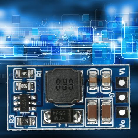 2 modules élévateurs de tension CC-CC pour moteur LED 7W 2,6-5,5 V vers 5 V 6 V 9 V 12 V ND0412SA (sans broche 12 V) (1/5)