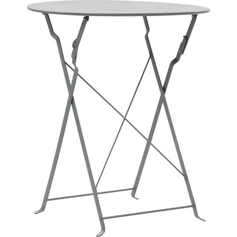 Maison Exclusive - Set da Bistrot 3 pz in Acciaio Grigio (1/5)