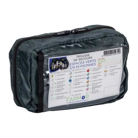 Trousse de secours FARMOR Espaces Verts 2/4 personnes - TRO 8010 TP