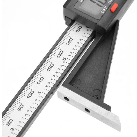 Magnetischer elektronischer Höhenmesser aus Kunststoff, Höhenlineal für Tischkreissägen, Markierungslineal 0-150 mm (1/5)