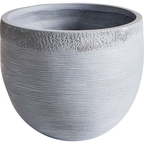 Plant Pot ZAKROS 38 cm Grey