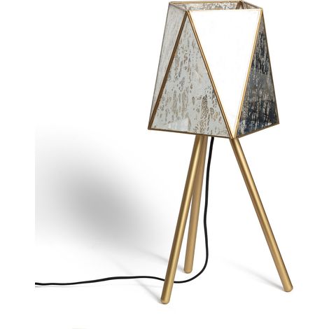 Lámpara de Mesa Metal y Cristal Mattina ILUZZIA Dorado (1/5)
