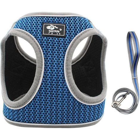 Harnais pour petits chiens en maille souple réfléchissante pour petits chiens Harnais pour petits chiens confortables par tous les temps (1/2)